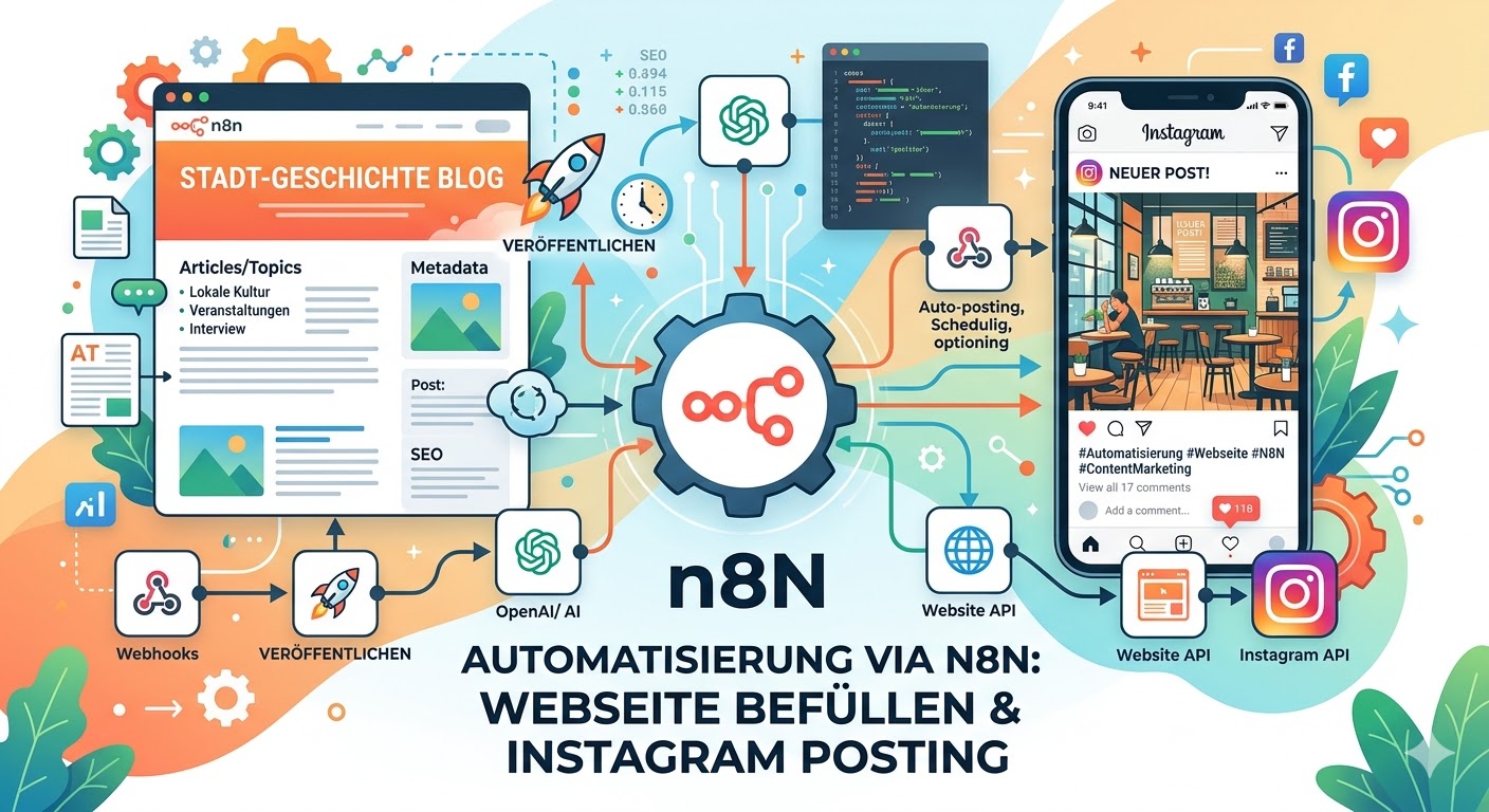 smoth.me automatisch befüllen: N8N Workflows für Content-Erstellung & Instagram
